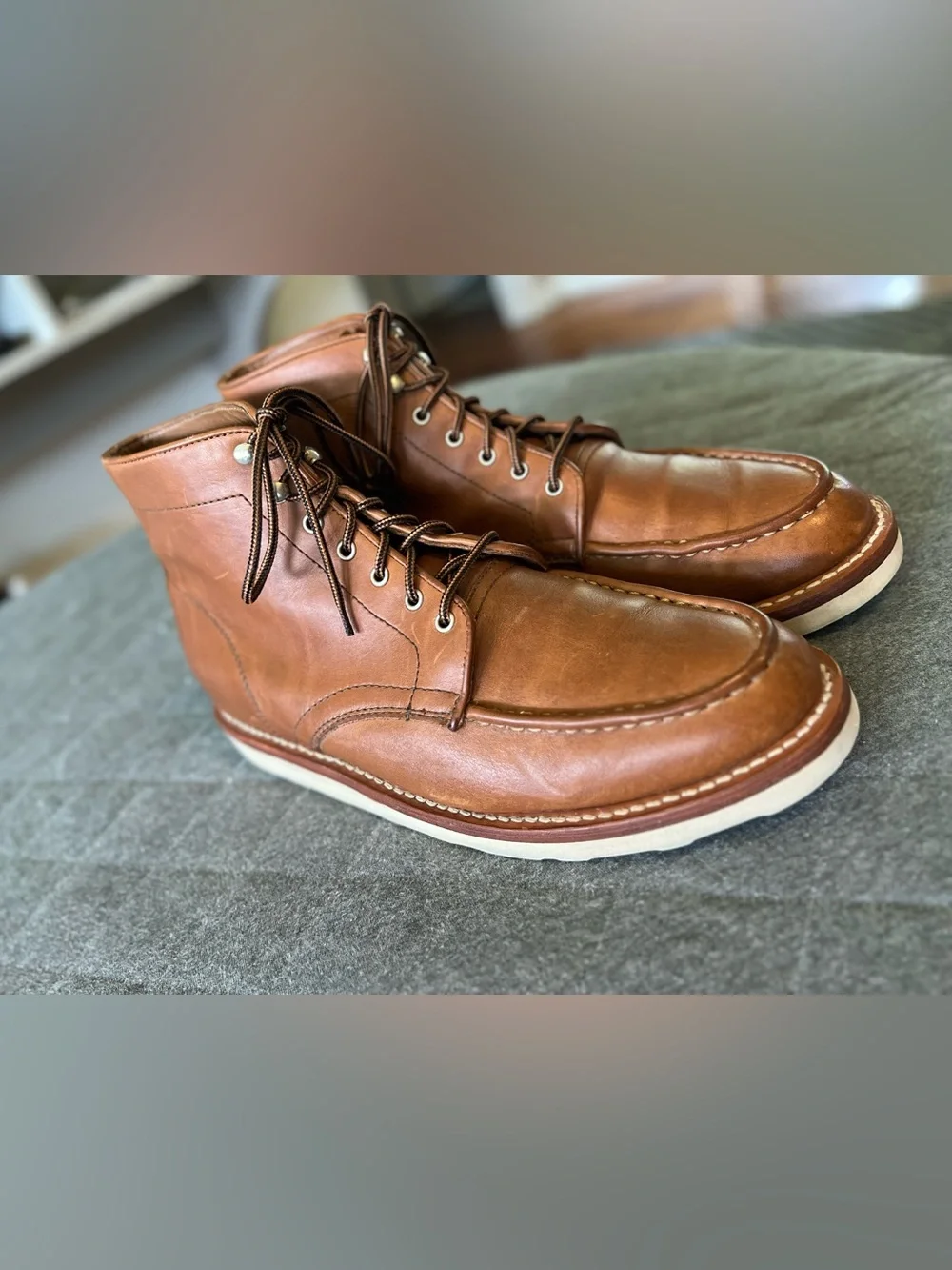THURSDAY BOOT COMPANY Sz 11.5 Diplomat Brown Leather Boots Orig $200 Exc Cond